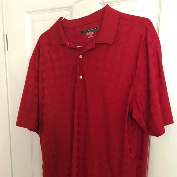 Greg Norman Diamond Pattern Designer Golf Polo - Picture 1 of 1
